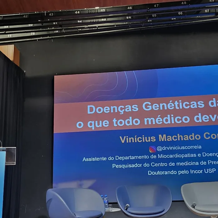 Aula do Dr. Vinícius Correia sobre doenças genéticas em cardiologia